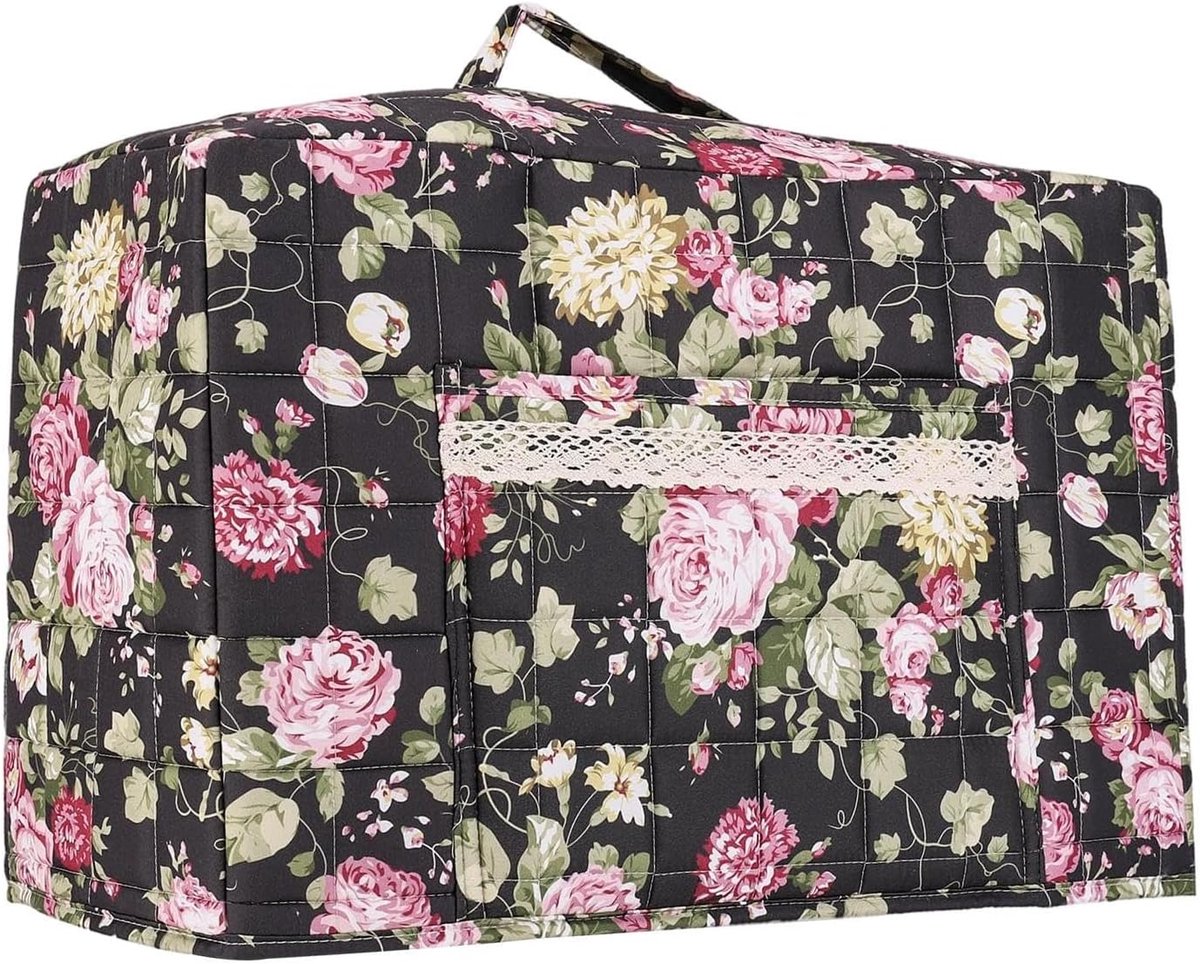 Transporthoes Naaimachine - Beschermhoes Overlock - Veilig Opbergen - Gewatteerde Bescherming - 43 x 35 x 6 cm - Bohemian