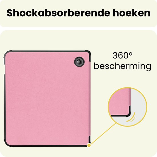 Hoes Geschikt voor Kobo Libra Colour - E-reader Hoesje Bescherm Hoesje Case Sleep Cover - Hoes Geschikt voor Kobo Libra Colour Hoesje - Roze — afbeelding 5