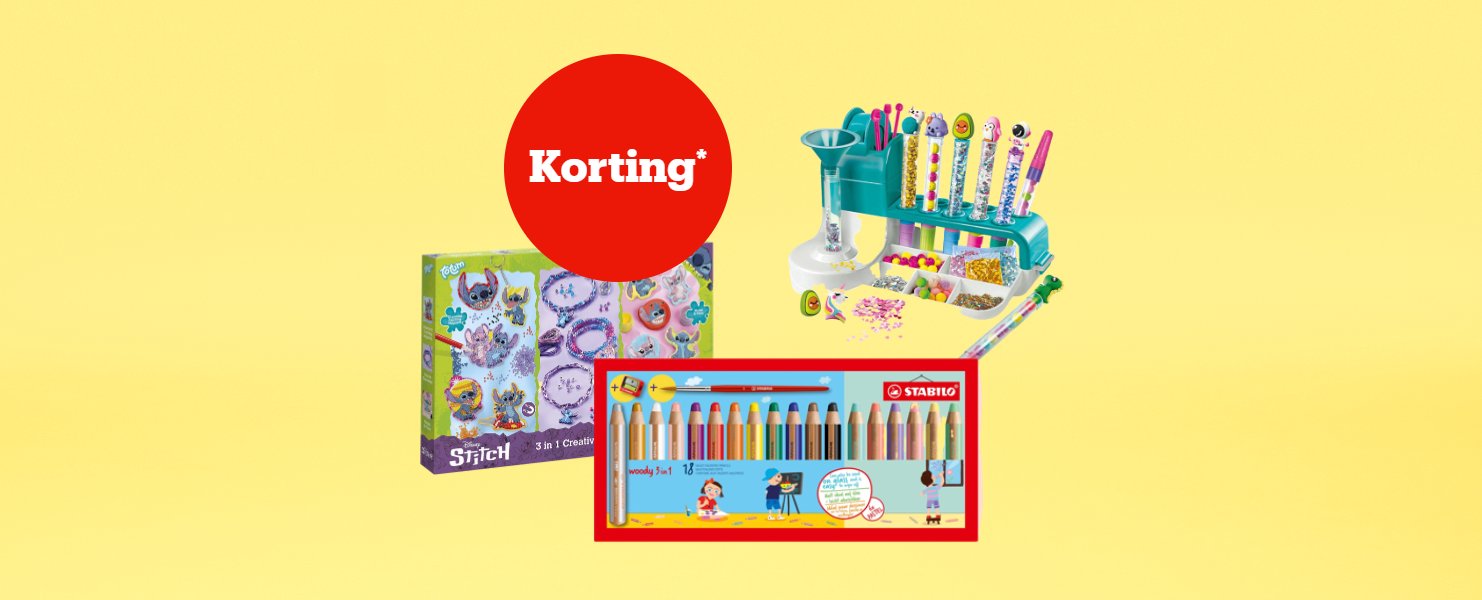 Korting* op knutselen