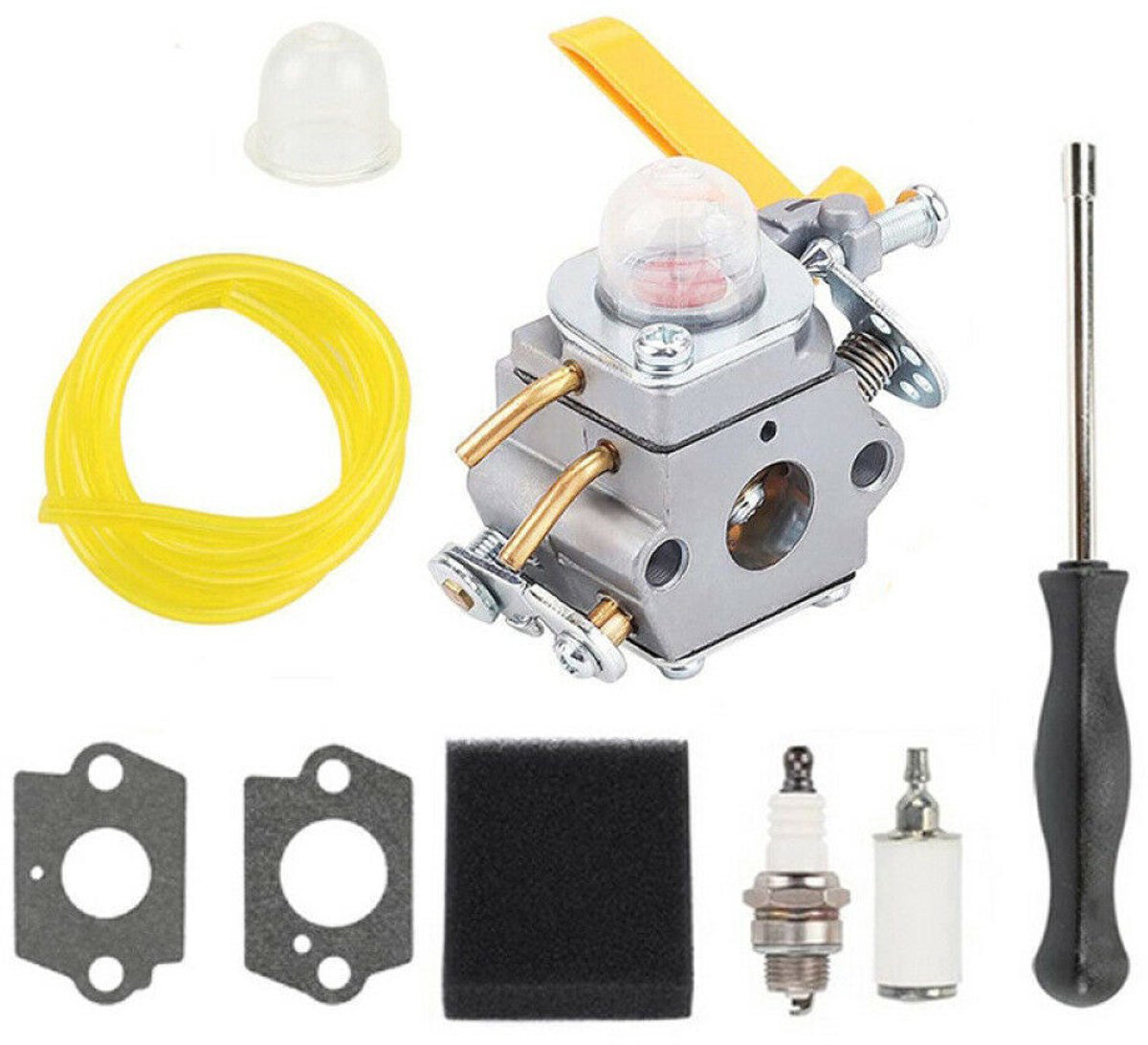 Carburateurrevisiesets voor grasmaaiers - Carburateurrevisiesets voor heggenscharen - Carburateurs voor bosmaaiers met luchtfilterafstelschroevendraaier - Voor Ryobi RBC30SESA RBC30SBSA RHT2660DA RLT30CESA RLT30SESA RPR3025JA - Voor C1U-H60D C1U-H60E