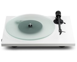 Pro-Ject T1 EVO BT OM10 Platenspeler - Ingebouwde Voorversterker - Bluetooth Verzender - Handgemaakt - Plug & Play - Wit