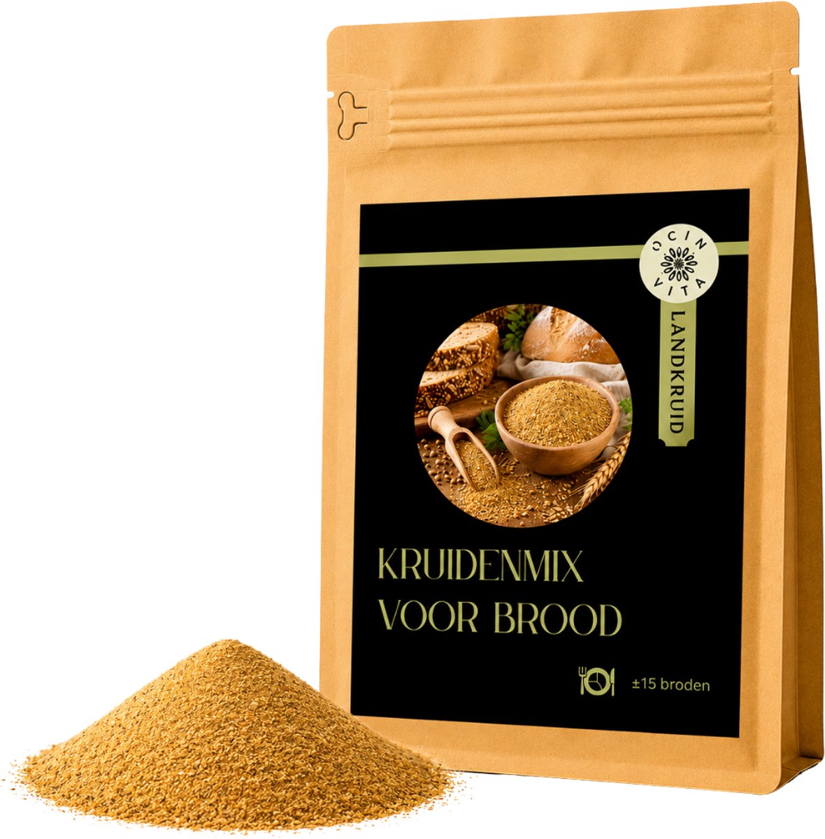 Broodkruiden Mix 100g – Kruiden voor Brood, Roggebrood, Meergranenbrood & Zuurdesembrood – Ocin Vita