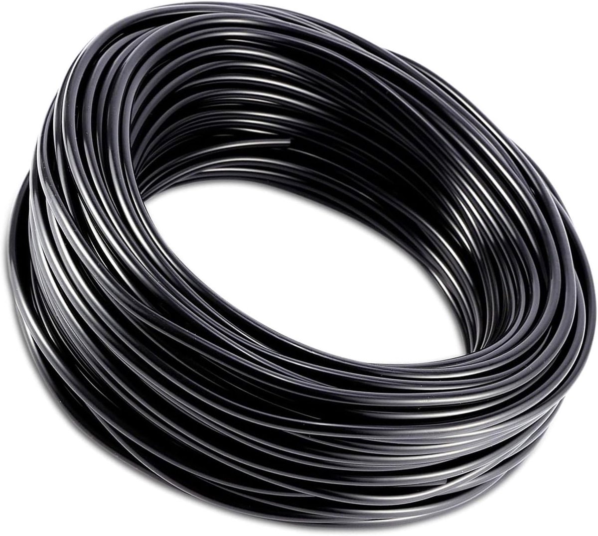 Bevestigingspijp - Flexibele slang - Efficiënt water geven - UV bestendig polyethyleen - 5 meter lengte - Zwart