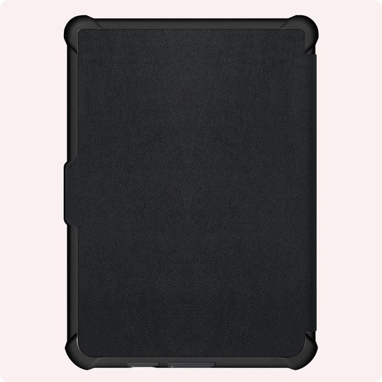 Hoes Geschikt voor Kobo Clara HD Hoesje Bookcase Cover Book Case Hoes Sleepcover Trifold - Zwart — afbeelding 5