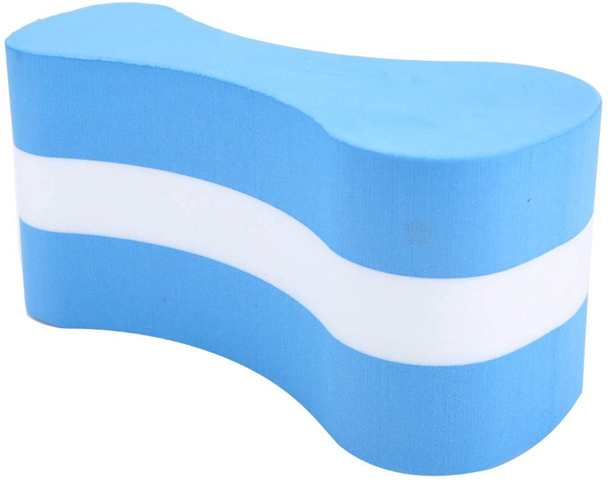 SnelShoppen - Professionele Zwem Pull Buoy - Eco-vriendelijk Zwem Float voor Fitness - Blauw en Wit - Verbeter Bovenlichaam Kracht