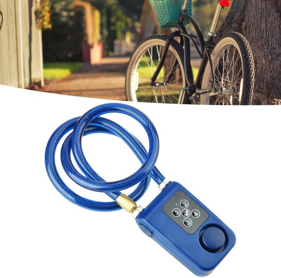 Keyless Alarm fietsslot - Digitaal wachtwoord - Anti-diefstal - Smart Alarm Lock - Veiligheidsslot voor fietsen van Merkloos — afbeelding 5