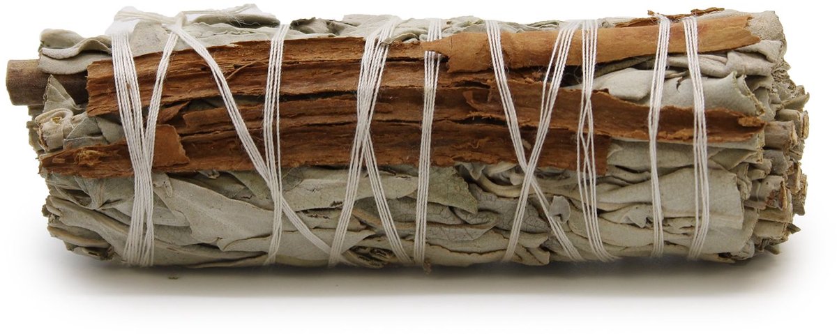 Smudge Stick - White Sage & Cinnamon 10cm