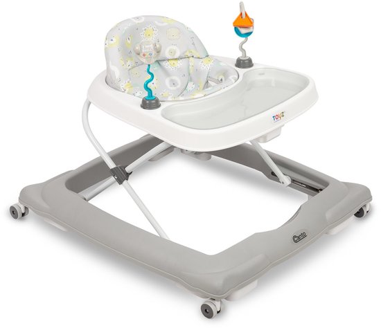Toyz Canto Serie - Loopstoel - Grijze Kleur - Comfortabel en Veilig - Volledig Draaibare Wielen van Toyz — afbeelding 3