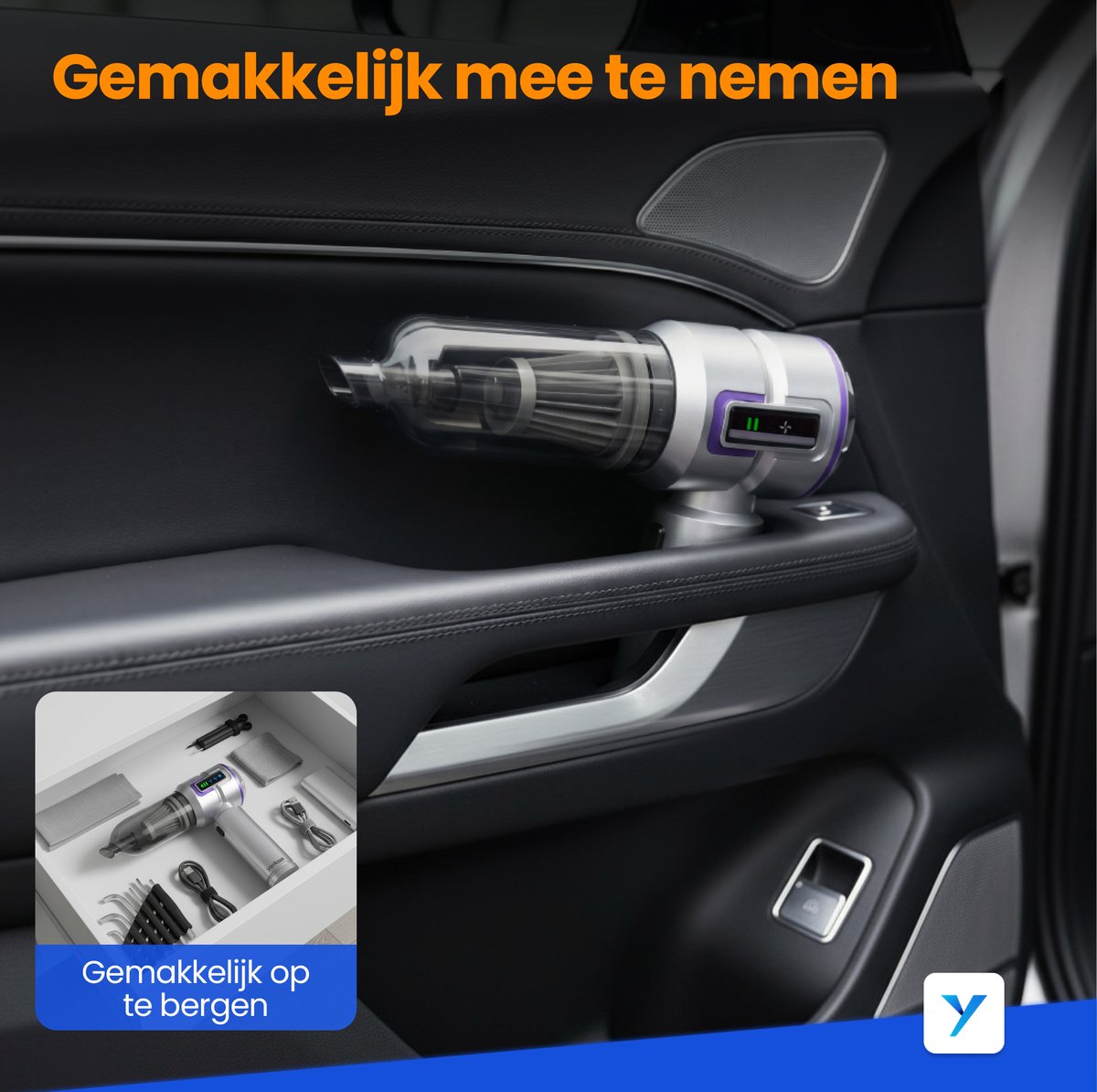 Yerkoo - Kruimeldief - Auto Stofzuiger - afbeelding 2
