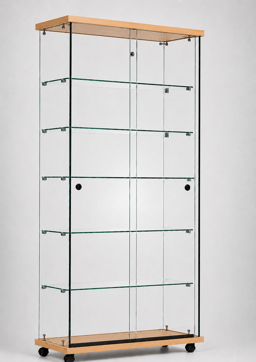 Volglas vitrine Elegance 6 - beuken