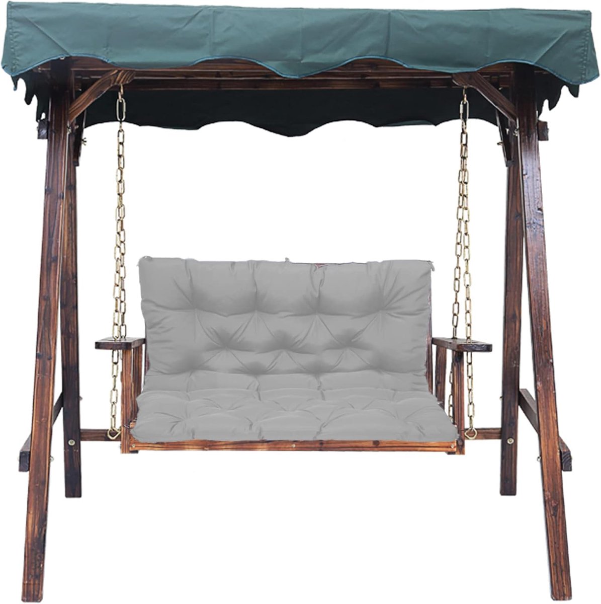 Luifel Kussen - Bank Kussen - Buiten Ontspannen - Waterdicht Polyester - 120 x 100 cm - Grijs