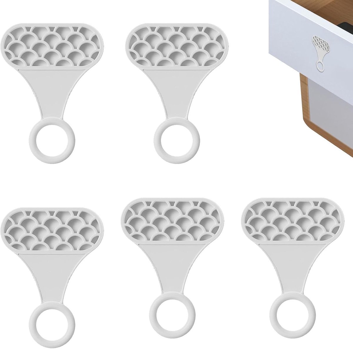 Toiletzitting Lifter - Dekselgreep Houder - Verbeterde Hygiëne - Zelfklevend Ontwerp - 66 x 90 cm - Wit