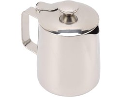 Melkkannetje RVS - Opschuimkan Handvat - Koffie Bereiden - Precisie Uitloop - 350 ml - Zilver