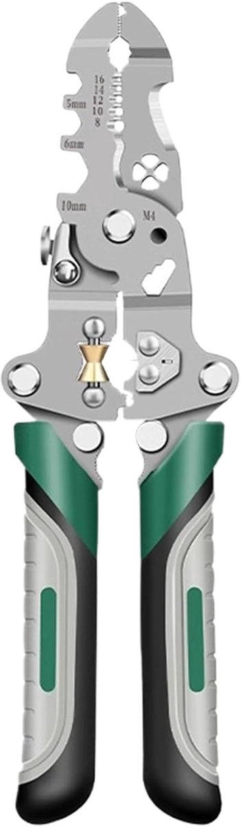 Striptang Elektrisch - Multifunctioneel Gereedschap - Kabels Strippen - Opvouwbaar Ontwerp - 0.08-1.6mm - Zwart