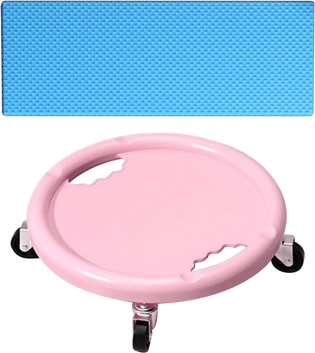Buikspierroller - Core trainer - Krachtige training - 360 graden draaibaar - 150 kg capaciteit - Roze