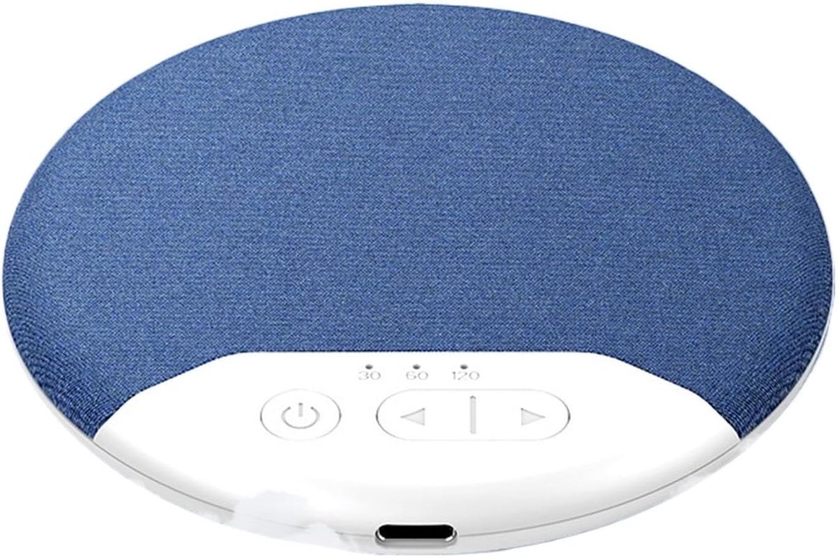 Kussenluidspreker - Platte speaker - Ontspannen slapen - Met timer - 2.5 cm dik - Blauw