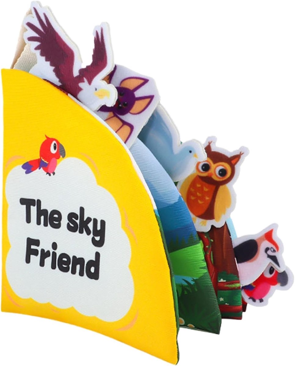 Activiteitenboek Kinderen - Sensorisch Leerboek - Motorische Vaardigheden - Wasbaar en Draagbaar - 15 x 15 cm - Multicolor
