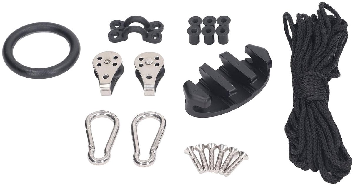 Kajak Anker Touw Kit - Kano Ankerlijn Boot - Vissen en Kamperen - Niet-elastisch Nylon Touw - Complete Kit - N.v.t.