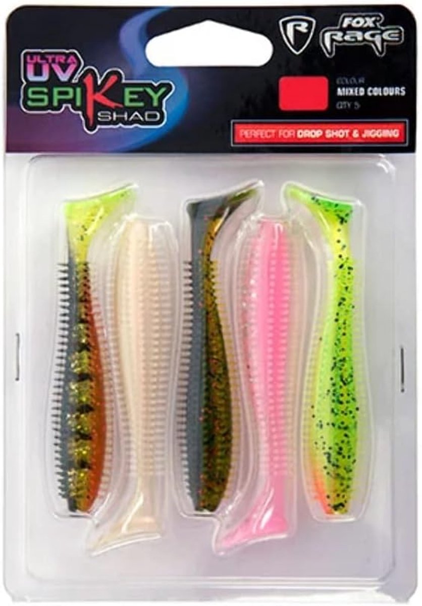 Zacht Kunstaas - Shad Lokaas - Vissen - Ultra UV Kleuren - 6cm - Gemengd