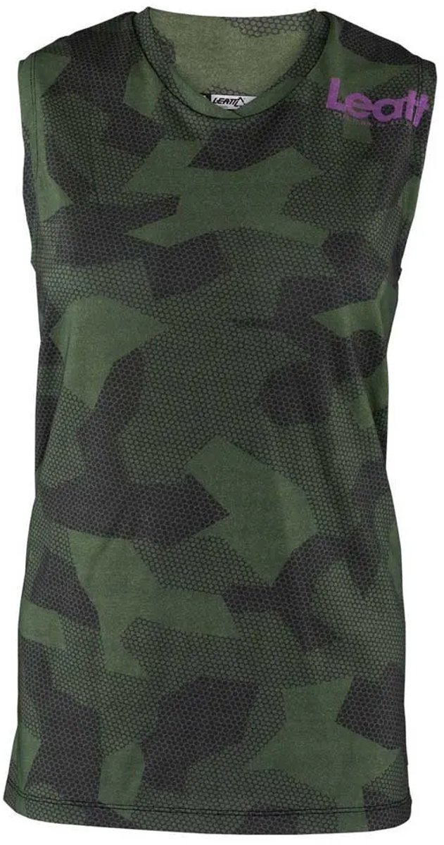 Leatt Mtb Allmtn 2.0 Mouwloos T-shirt Man Spinach