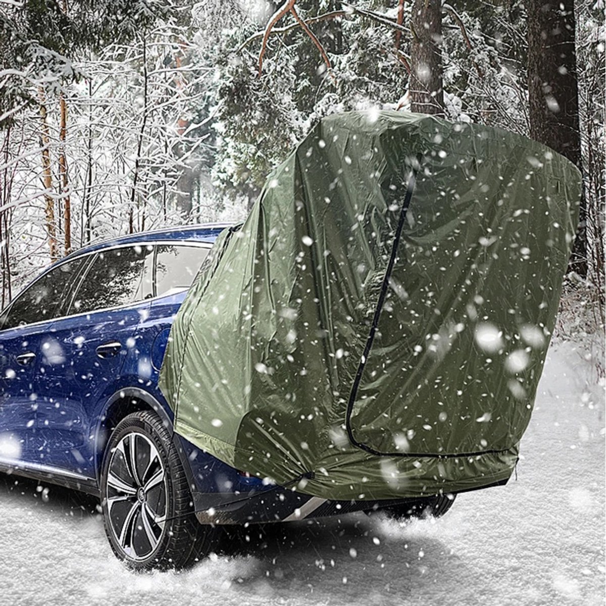 CINK Camp® SUV Achterklep Tent Met Luifel - 5-6 personen - Waterdicht - Scheurbestendig – foto 2