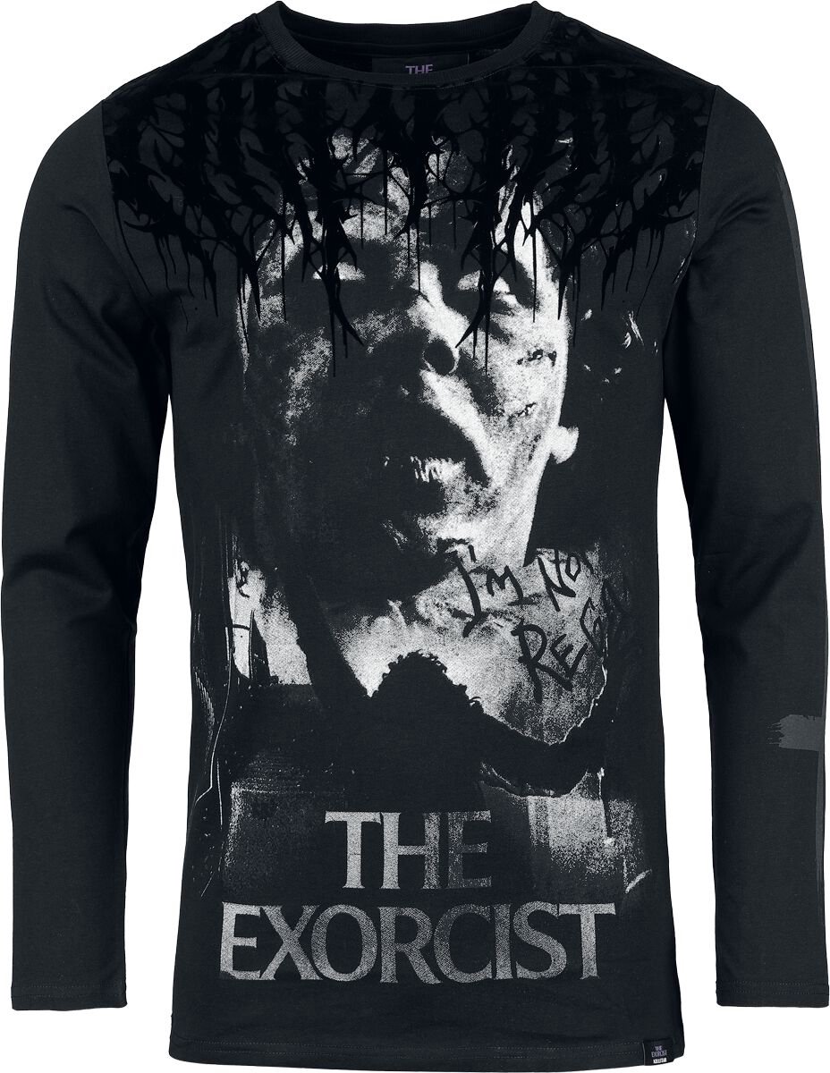 KILLSTAR I'm Not Regan Long Sleeved T-Shirt Heren Shirt met lange mouwen - zwart - S