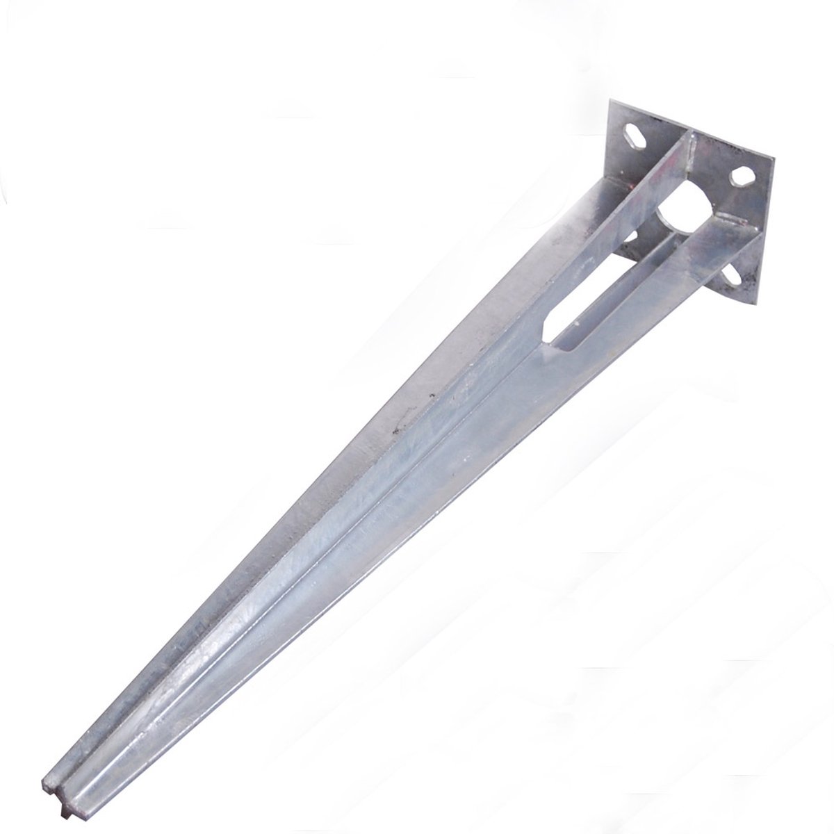 Bodenhülse Einschlaghülse für Ø 40 mm Bodeneinschlaghülse 50 cm Länge Zaunpfahl verzinkt Aufnahme 100x100 mm
