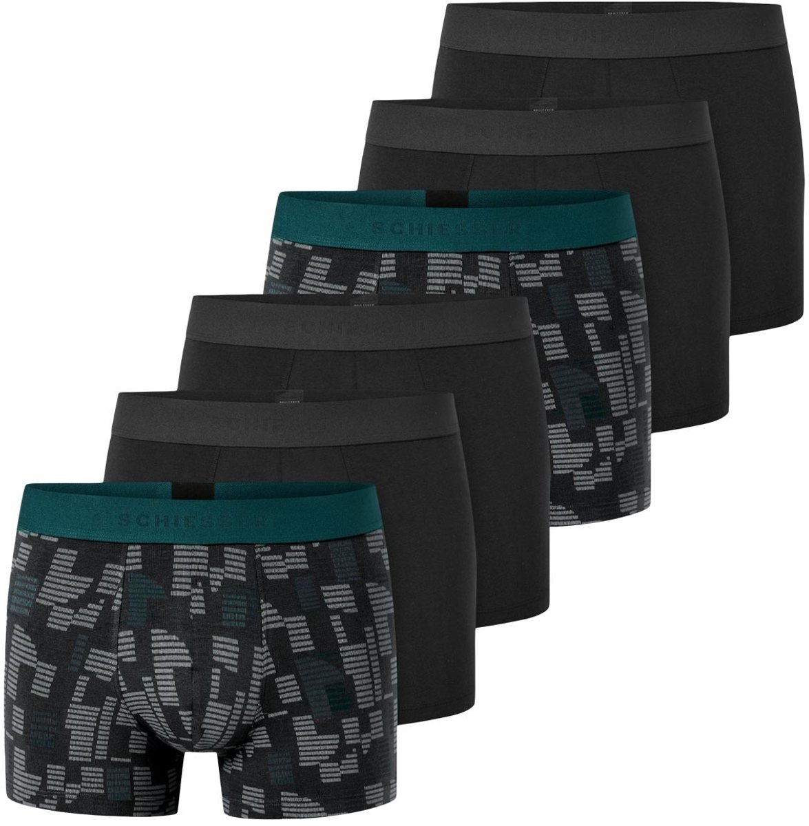 Schiesser Heren retro short / pant 6 pack 95/5 Cotton
