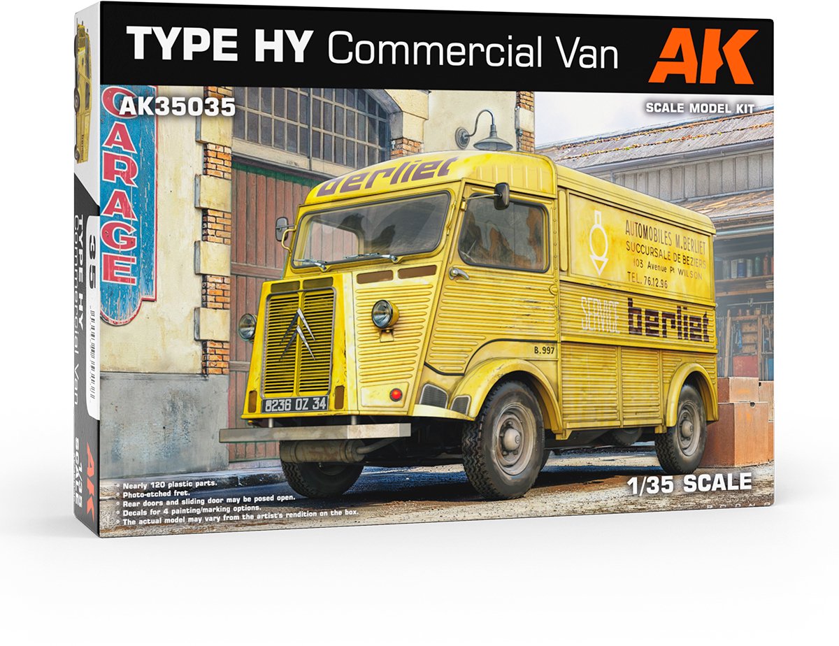 AK Interactive AK35035 Citroën Type HY Commercial Van 1:35 Modelbouwpakket