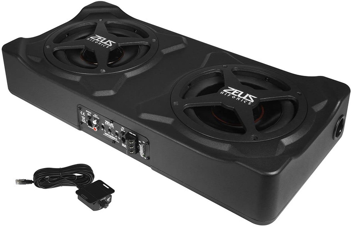 SnelShoppen - Auto-Subwoofer Aktief 600W - Hifonics ZRX-220A - Diep Bass Geluid - Ideaal voor Feest, Camping, Auto, Muziek - Hoogwaardig Geluidssystee