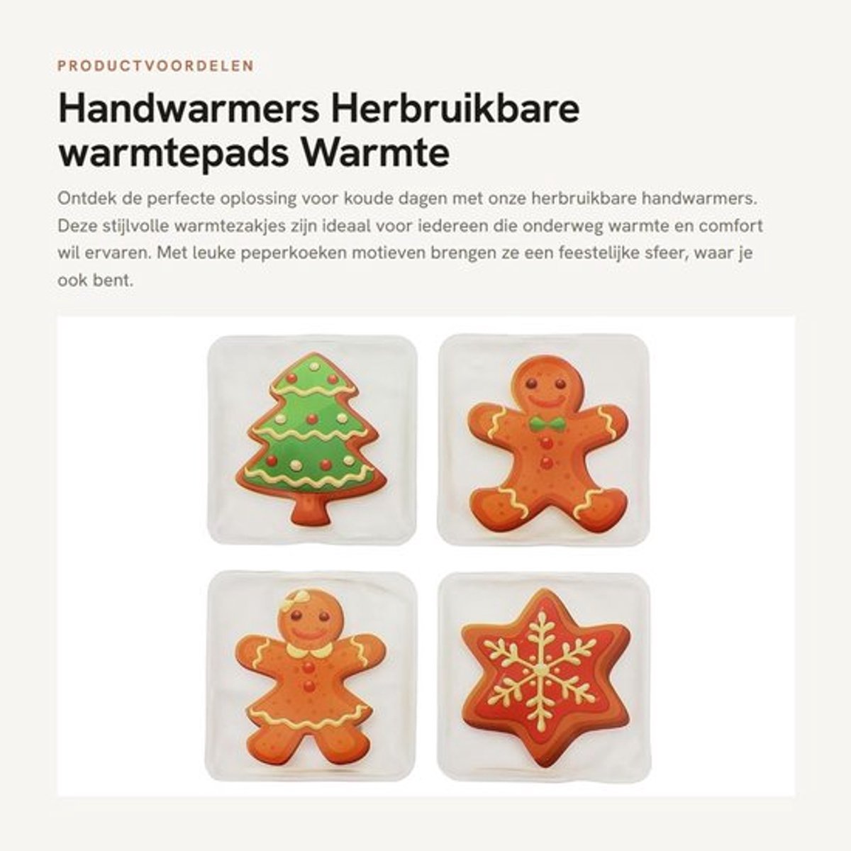 Handwarmers Oplaadbaar - Herbruikbare Warmtezakjes - Warmtepads - Lichtgewicht - Set van 4 - Zachte Hoes van 100% Kunststof