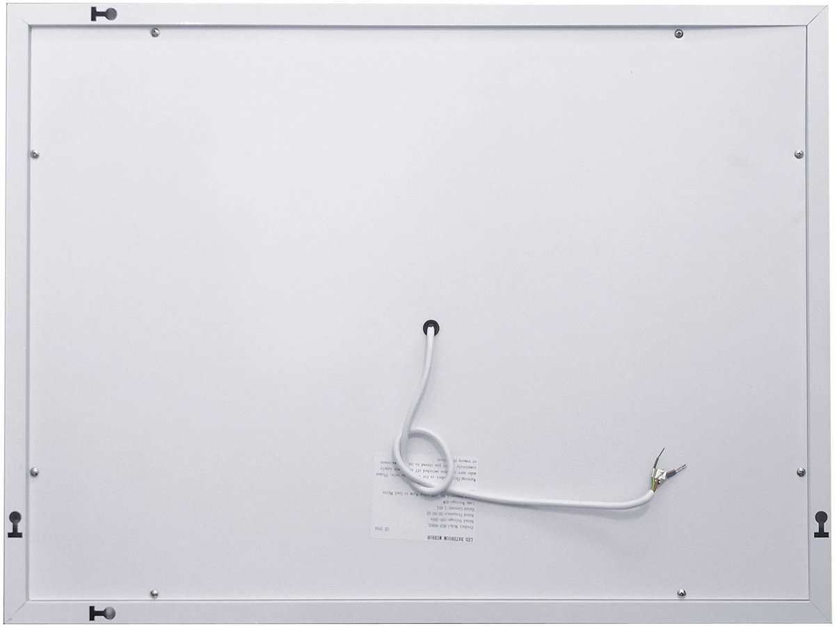 SnelShoppen - MIQU Badkamerspiegel met LED-verlichting 70x50 cm, Dimbaar, Warm Wit/Koud Wit, Rechthoekig, Wandspiegel met Touch en Anti-condens