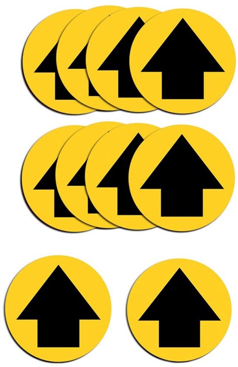Vloersticker 10 Stuks - Zelfklevend - Antislip - Waterdicht - UV-bestendig - 30 x 30 cm - Vloerbord