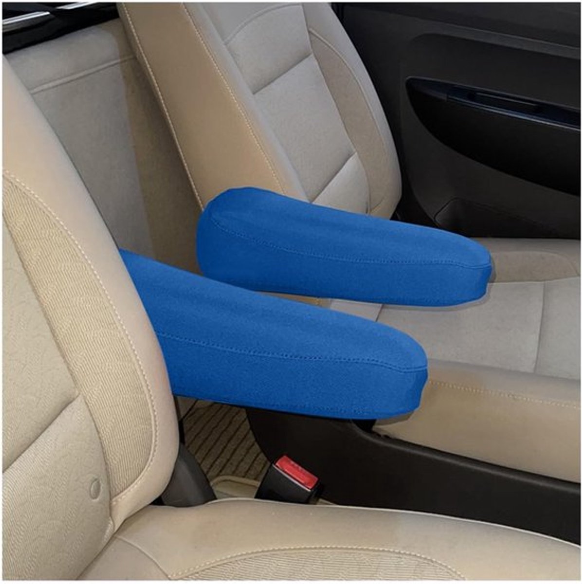 Armleuninghoezen 2 Stuks - Microvezel-leer - Middenconsole-afdekking - Autostoelaccessoires - Voorste Rij Voertuigen - 34 x 11 cm - Armleuningbekleding