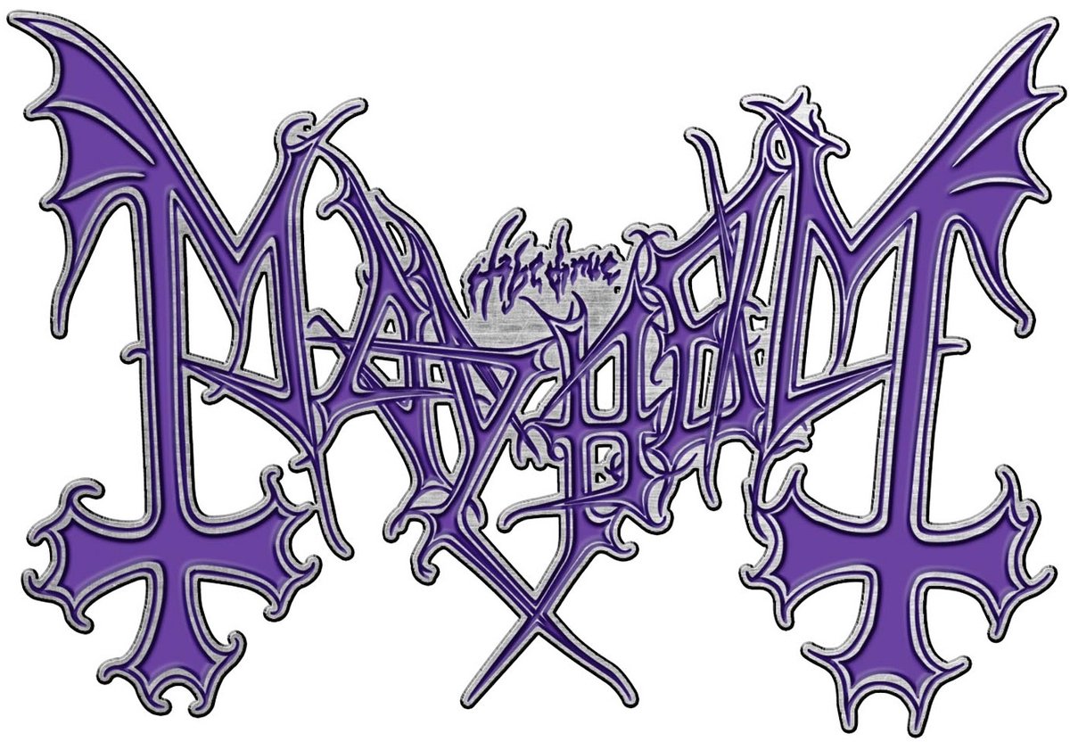 Mayhem - Purple Logo - Pin