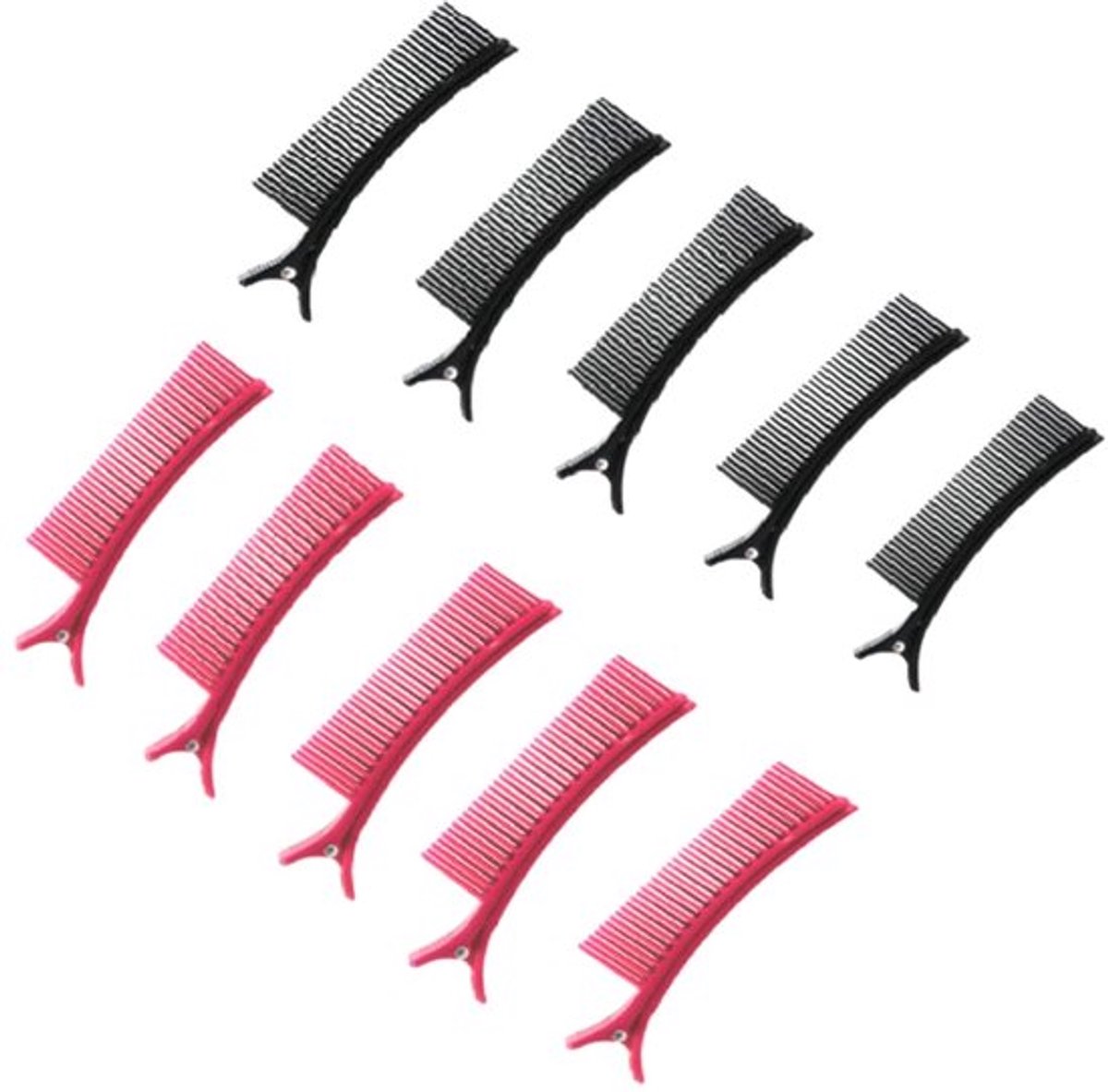 Haarclips 10 Stuks - Kappersclips met Antislip Grip - Haarstyling Accessoires - Hoogwaardig ABS - Multifunctioneel Gebruik - Efficiënt in Haarverdeling - Sectieclips