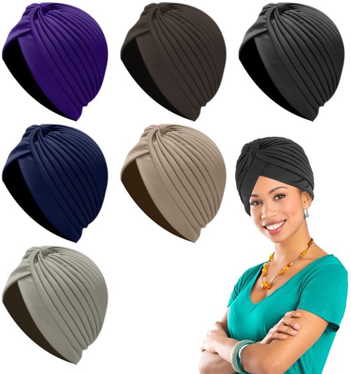 Mutsen 6 stuks - Verstelbaar - Modeaccessoires - Houdt warm - Geschenken voor vrouwen - Prachtig design - Bandana