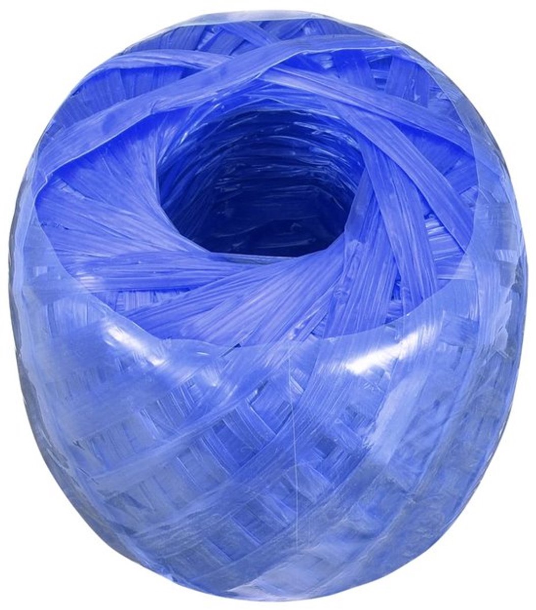 Touw 100m - Polyester/Nylon - Blauw - DIY - Boek Gebundelde Verpakking - 1 Rol - Koord