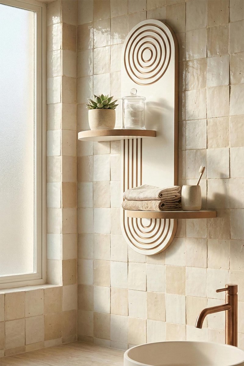 Asir - Wandplank - Wit - 35 x 25 x 6