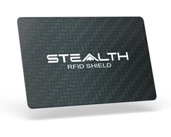 SnelShoppen - RFID Blocking Card - Stealth Shield voor Maximale Bescherming van Bank- en Creditcards - Zwart - Wallet Bescherming Tegen Contactloos Sc