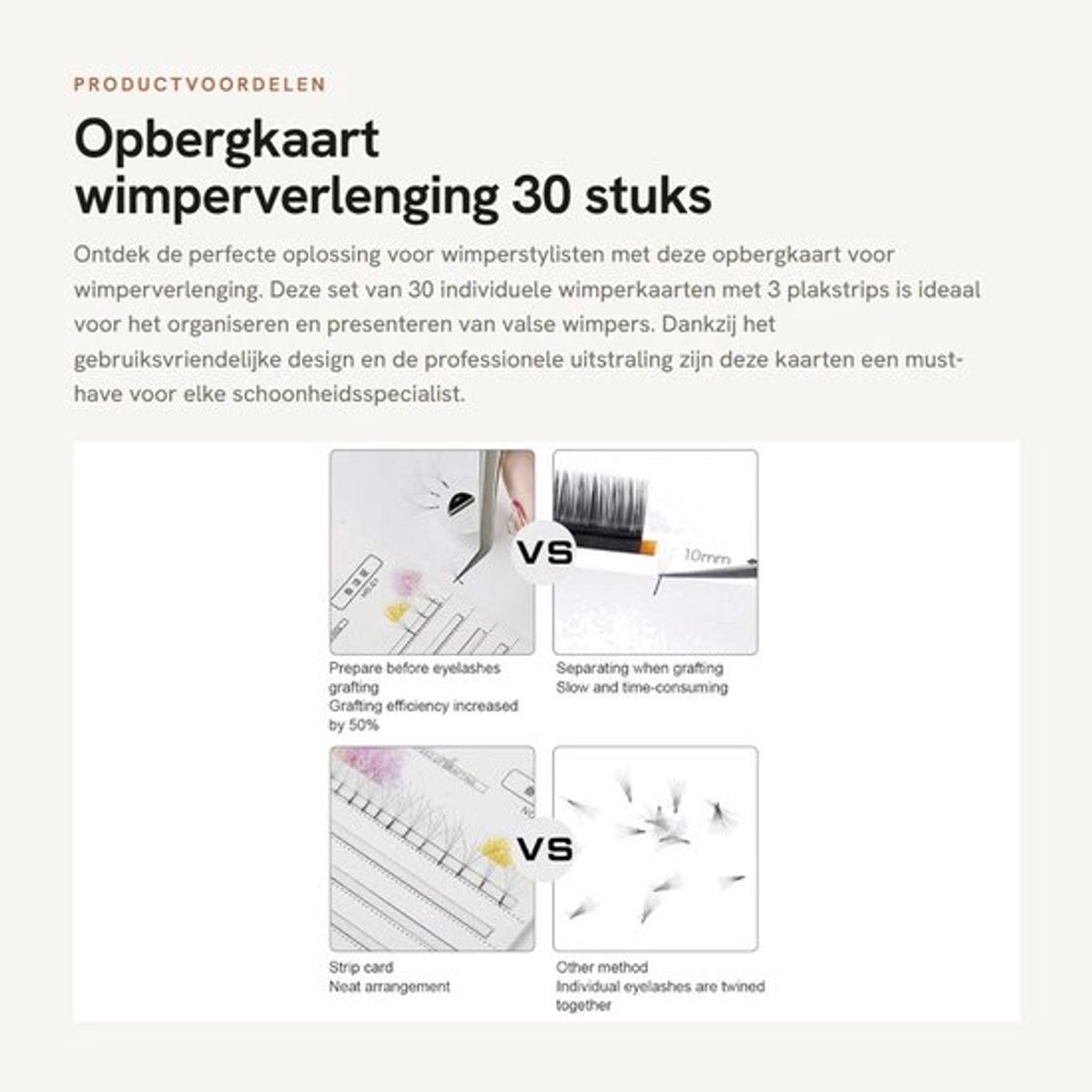 Wimperkaarten 30 Stuks - Individuele Wimperkaarten - Valse Wimpers - Plakstrips - Dubbelzijdig Plakband - Professioneel - Wimperextensions
