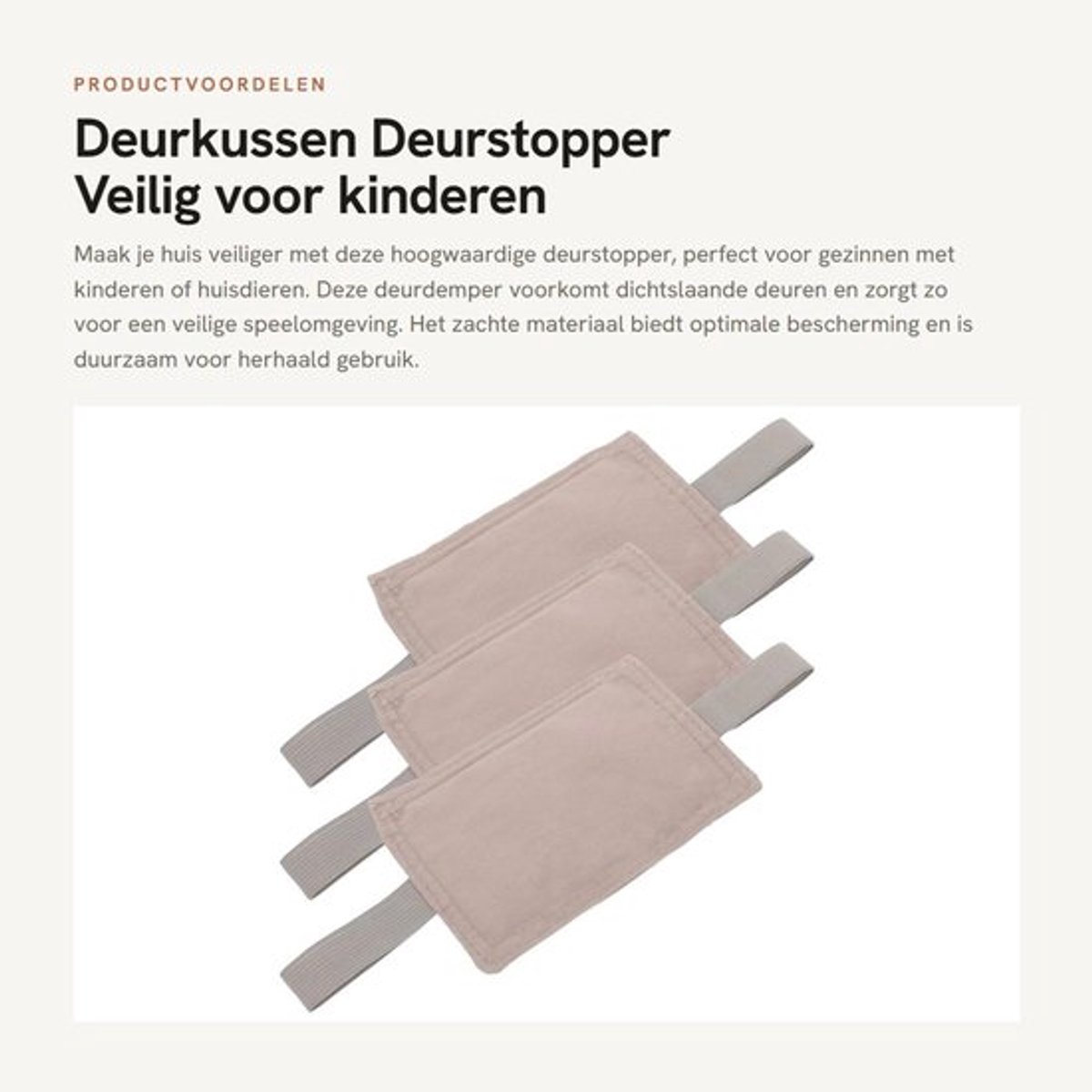 Deurstopper 3 Stuks - Deurdemper - Muurbescherming - Herbruikbare Bumper - Veilig voor Baby/Huisdier - Zacht Materiaal - Deurbuffer