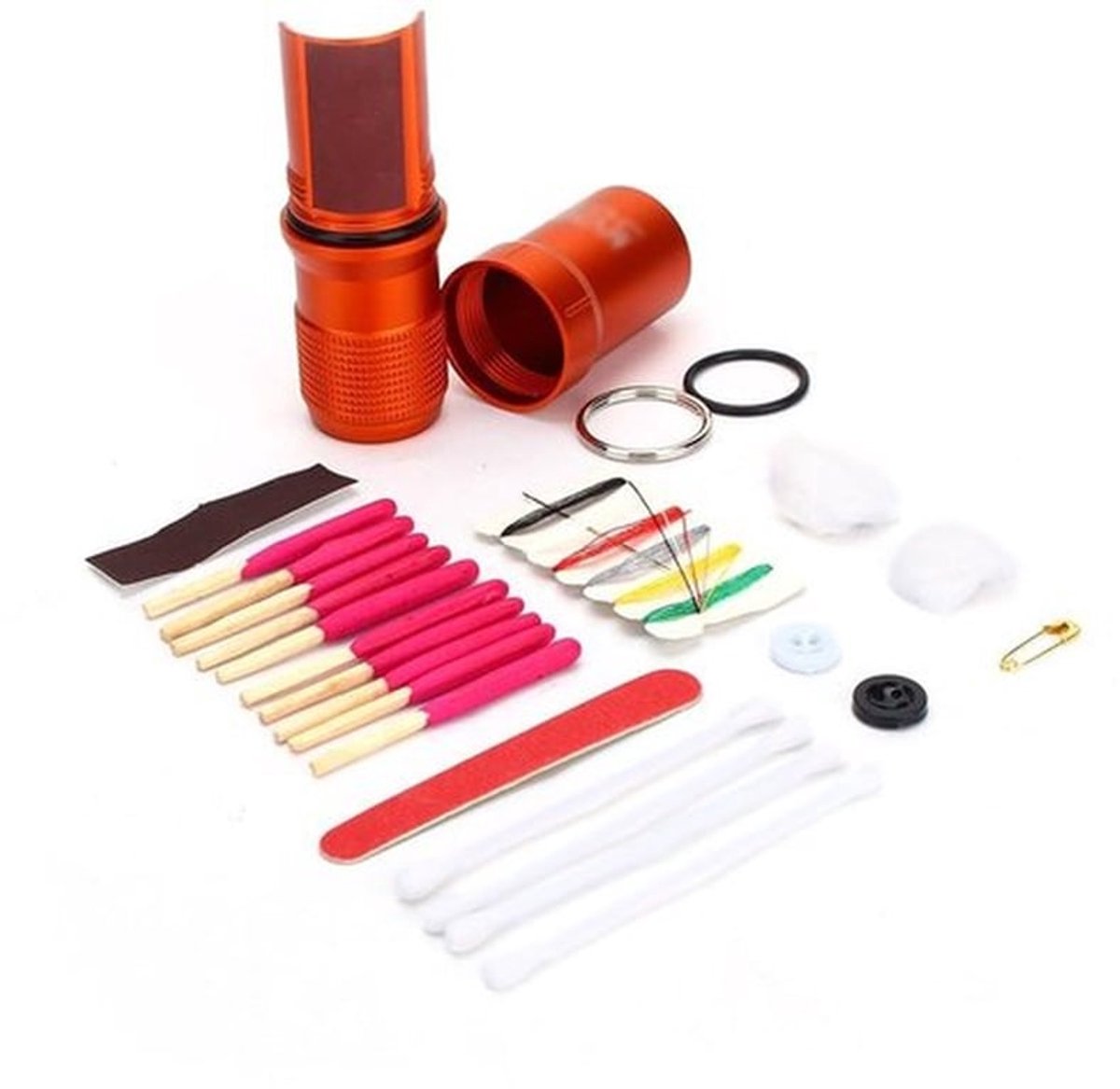 Pillendoos Waterdicht - Pillendoos Survival - Multifunctioneel - Capsulehouder - Sleutelhanger - Geschikt voor EDC-apparatuur - Opbergdoos