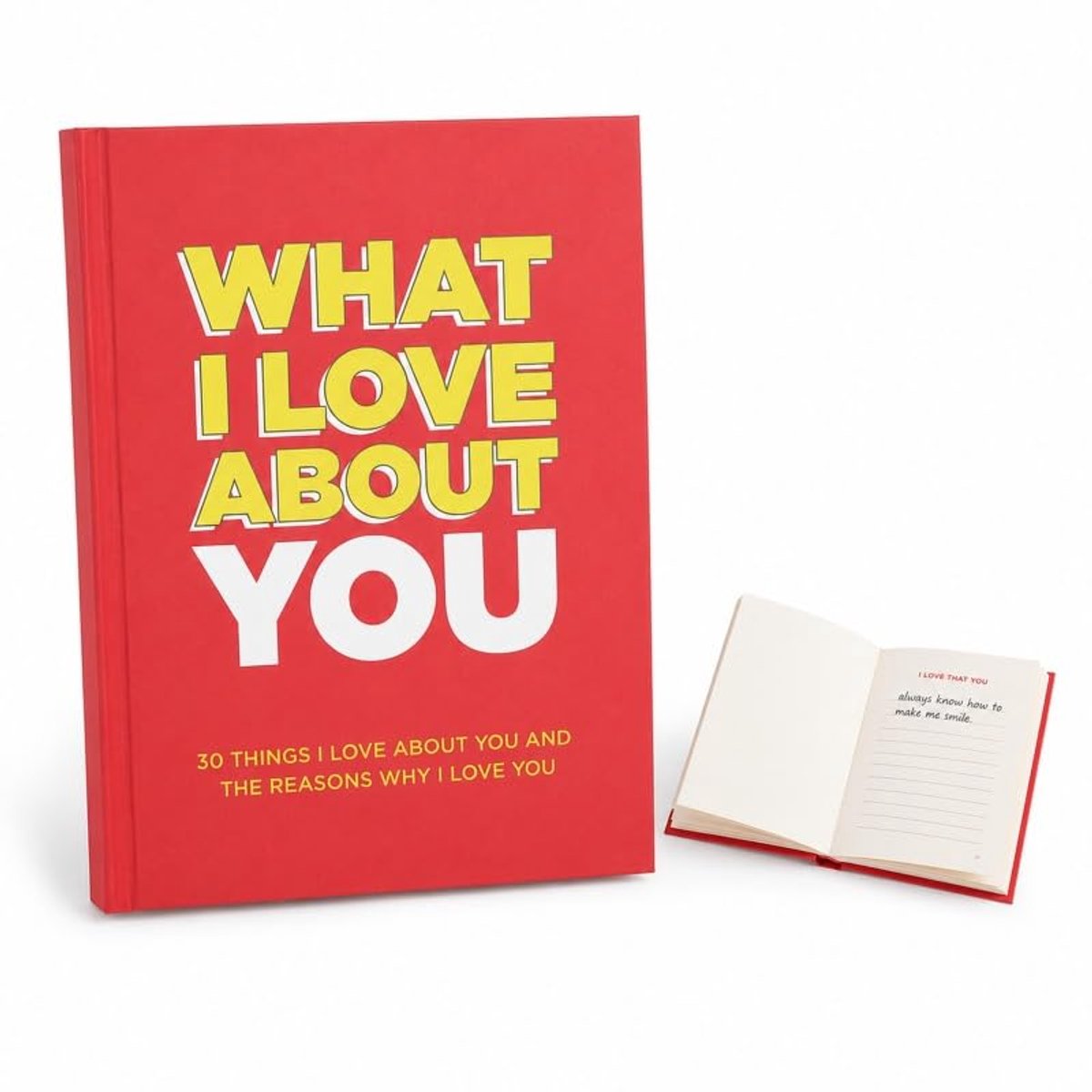 SnelShoppen - Redenen waarom ik van je hou Vul het blanco dagboek in, gepersonaliseerd relatieboek, dik notitieboek voor echtgenoot, vrouw, partner, v