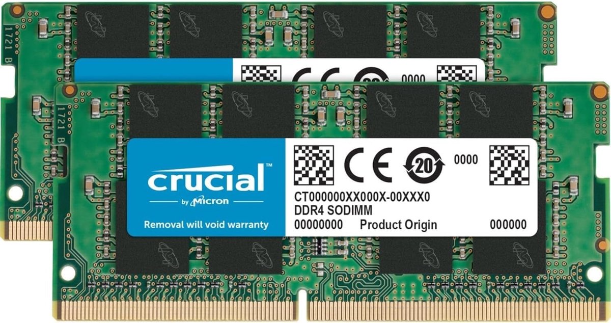 Crucial RAM CT2K16G4SFD824A 32GB (2x16GB) DDR4 2400MHz CL17 laptopwerkgeheugenkit - ShopVlot