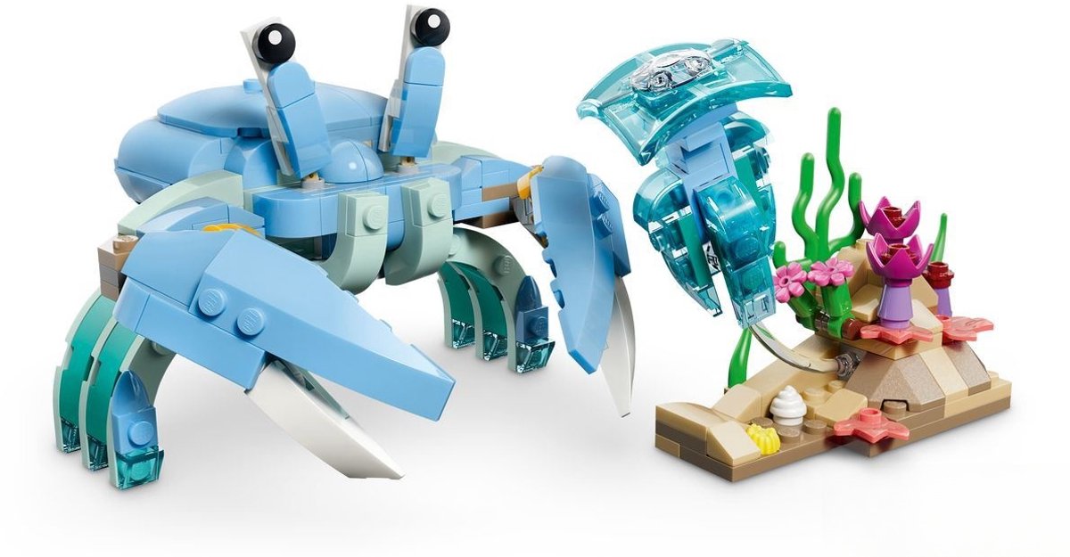 LEGO® Creator 3in1 Zeedieren: Prachtige Dolfijnen - Bouw Om tot een Zeepaardje of Krab - 31385 — afbeelding 14