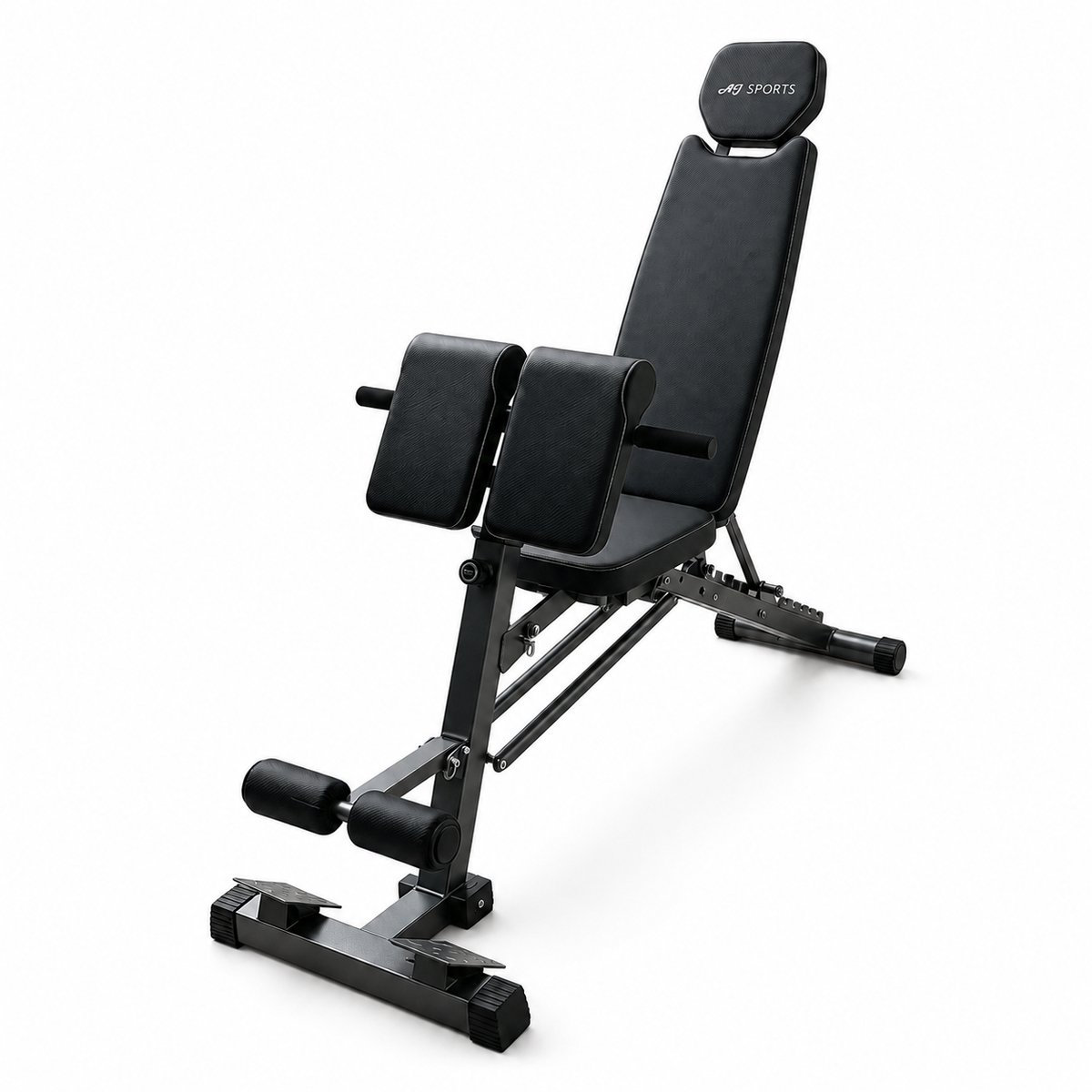 AJ-Sports Fitnessbank multifunctioneel - Bench press - Halterbank - Bankdrukbank - Fitness bank - Trainingsbank - Bench - Fitness - Workout - Krachttraining - Licht en Robuust - Tot 120KG Belastbaar - Verstelbaar en Inklapbaar