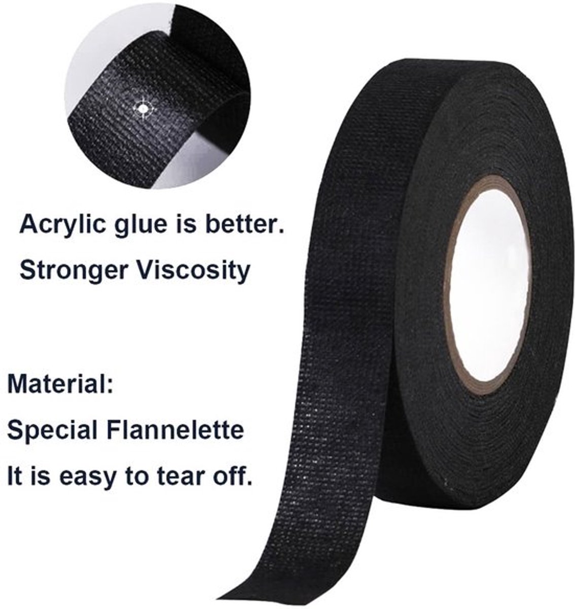 Isolatietape - Kabelbescherming - Vochtbestendig - Zwart - Plakband voor Kabelbundeling - Ideaal voor Doe-Het-Zelf en Professioneel Gebruik