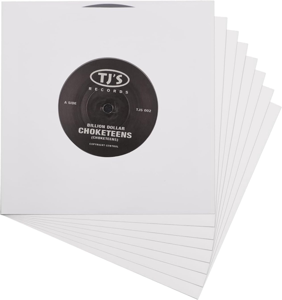 SnelShoppen - 20 Pcs Vinyl Record Inner Covers - Zware Acid Free Papieren Albumhoezen - 7 Inch Witte Kraft Papier Met Gat Voor LP Albums - Bescherming