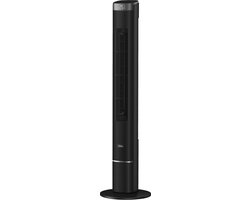 Zilan Torenventilator – 40 Watt – DC Motor – 12 Snelheden – Afstandsbediening – Touch Display – Timer 24 uur – 4 Ventilatiestanden – 90° Oscillatie – Stil – 109 cm – Zwart